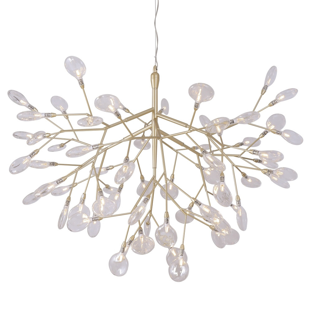 Подвесная люстра Crystal Lux Evita SP63 Gold/Transparent в #REGION_NAME_DECLINE_PP#