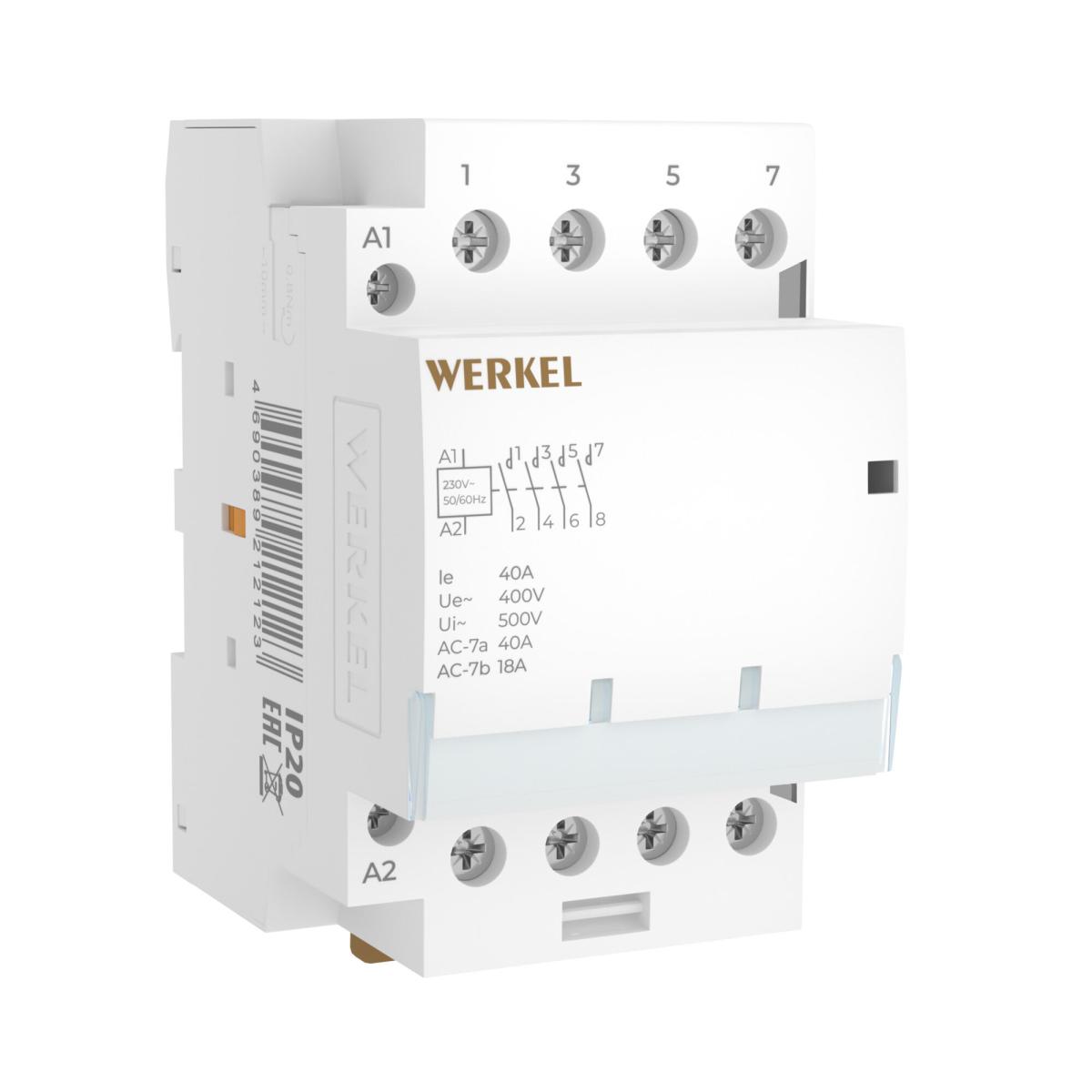 Контактор модульный Werkel W943M40O 4690389212123 a069477 в Санкт-Петербурге