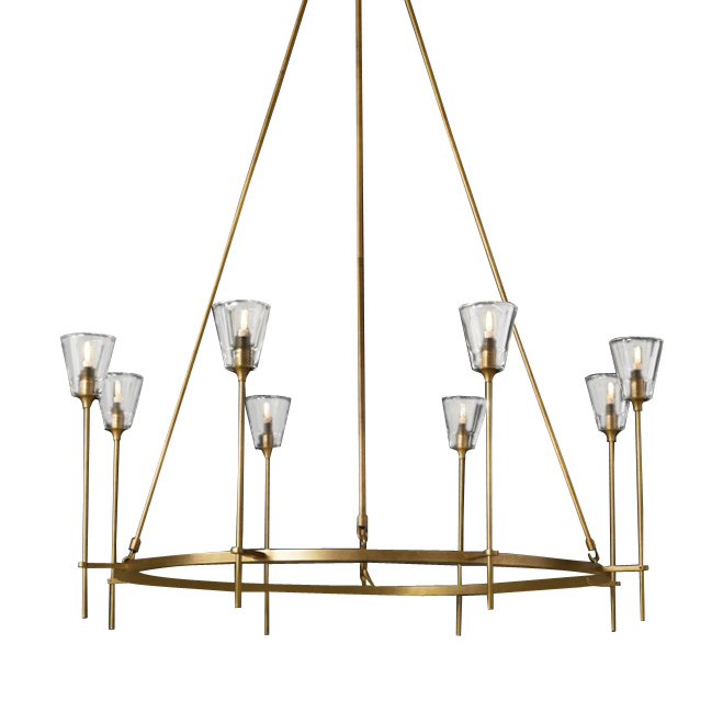 Подвесная люстра Delight Collection Torche De Verre 8614P/8 gold в Санкт-Петербурге