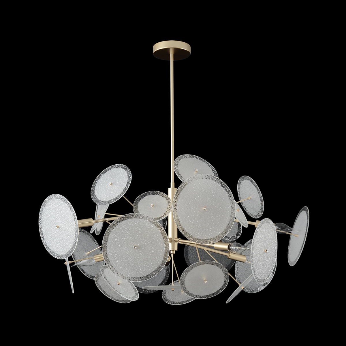 Люстра на штанге Crystal Lux DANDELION SP10 GOLD в #REGION_NAME_DECLINE_PP#