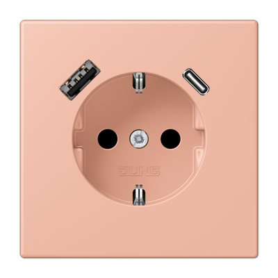 Розетка 2K+З USB Typ AC Jung LC1520-15CA231 в Санкт-Петербурге
