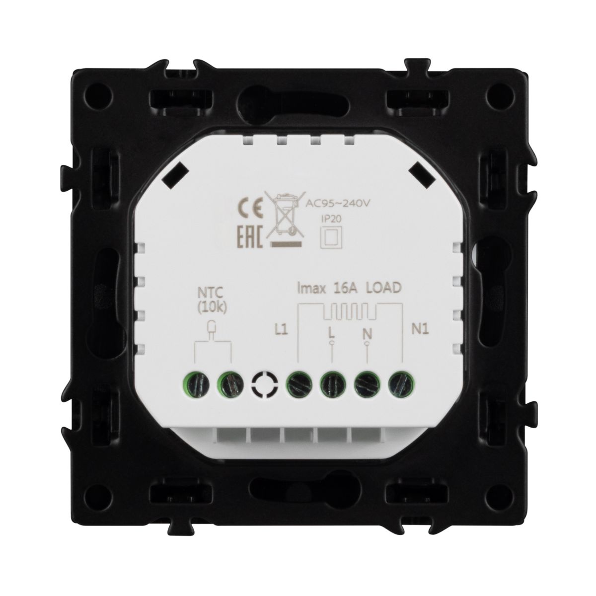 Терморегулятор эл тёплый пол черный оникс Arlight SWT-MTE-PL-BK (95-240V, 16A, датч пола + возд) 058345(1) в #REGION_NAME_DECLINE_PP#