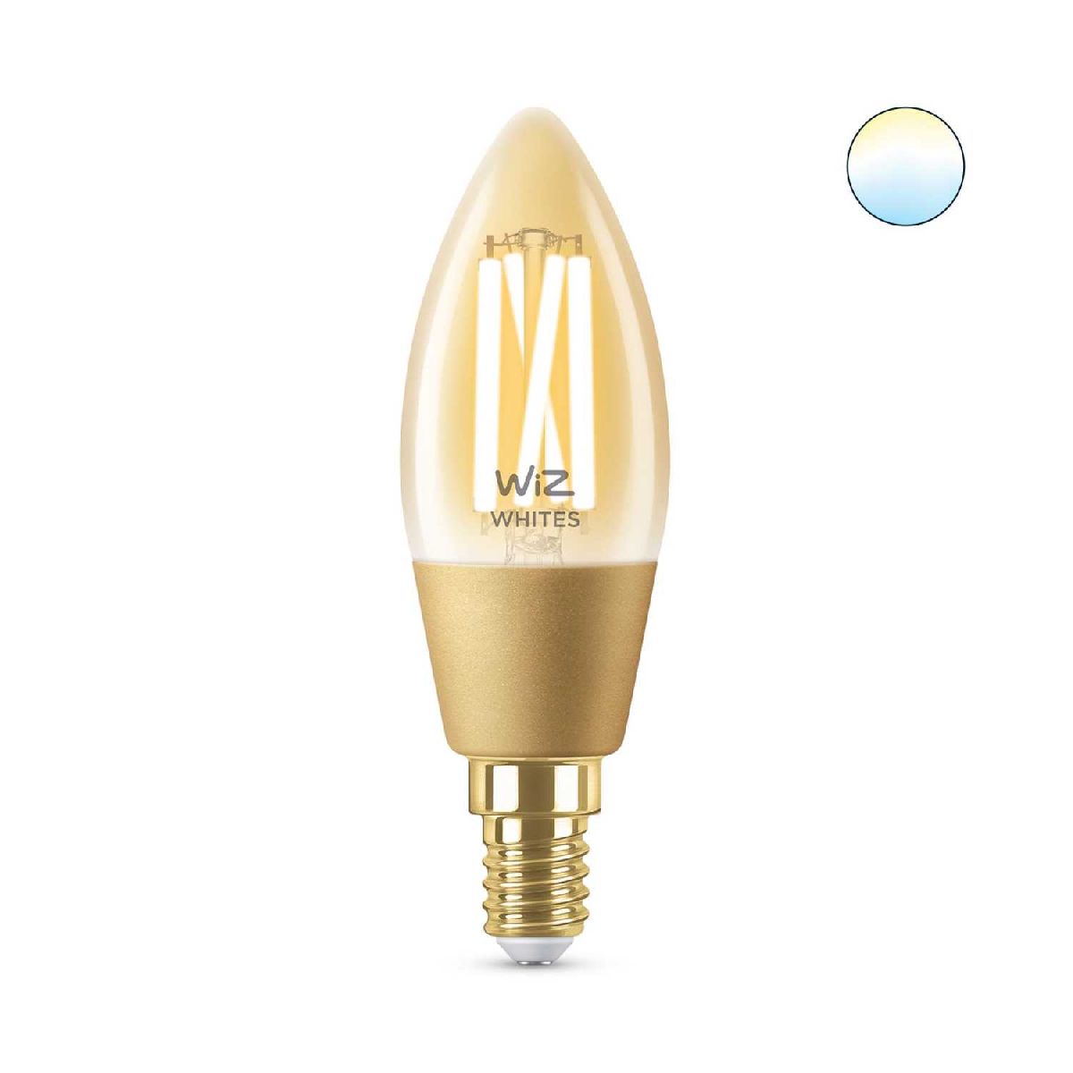 Умная светодиодная лампа Wiz Wi-Fi BLE25WC35E14920-50Amb1PF/6 E14 4,9W 2000/5000K 929003017701 в Санкт-Петербурге