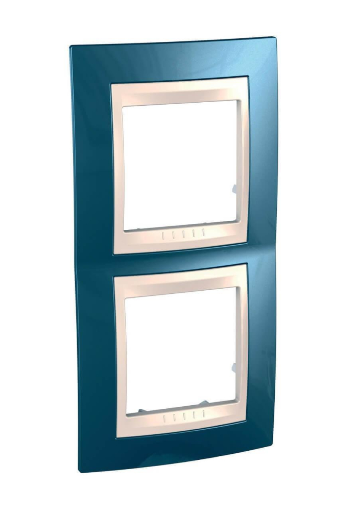 Рамка 2-постовая вертикальная Schneider Electric Unica Хамелеон MGU6.004V.554 в Санкт-Петербурге