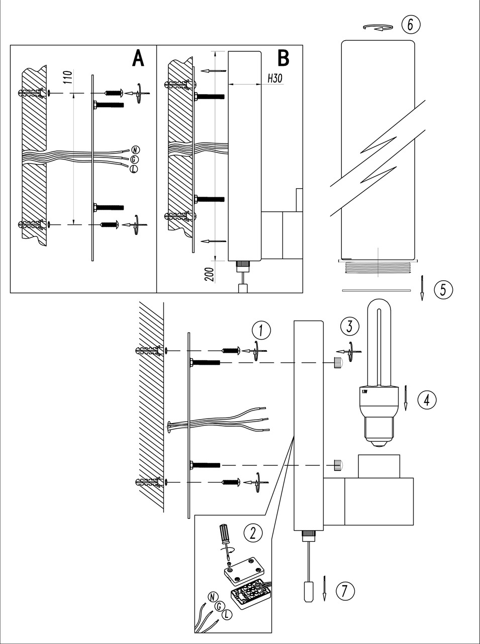 Подсветка для зеркал Odeon Light Tingi 2660/1W в Санкт-Петербурге