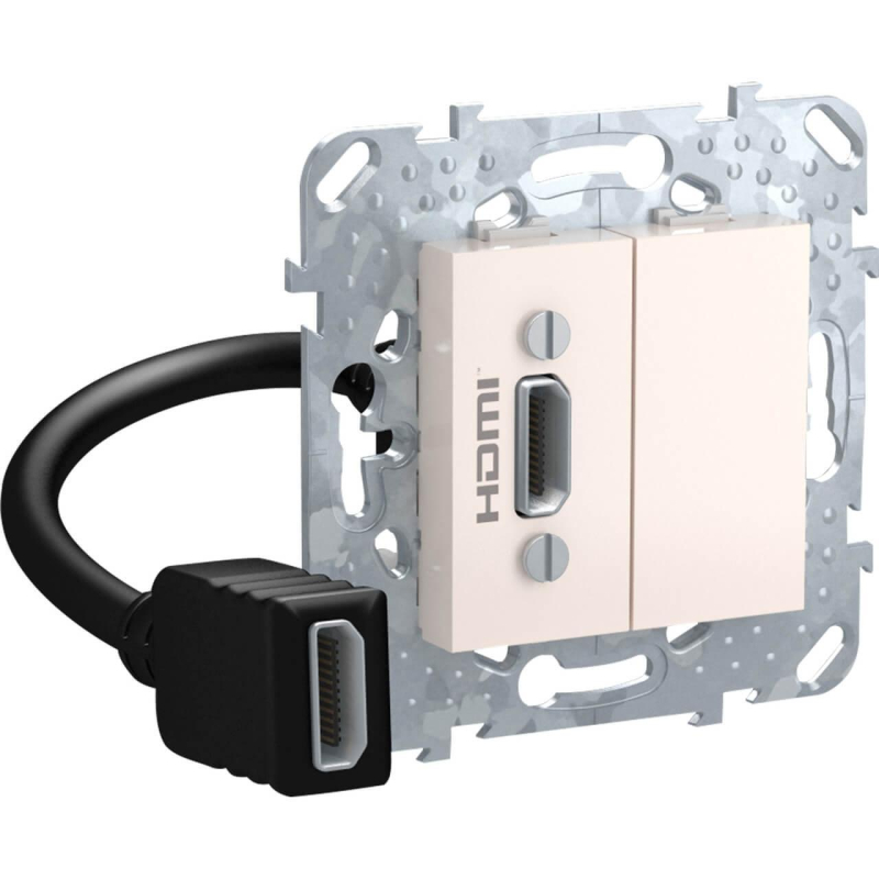 Розетка компьютерная HDMI с переходником Schneider Electric Unica MGU5.430.25ZD в Санкт-Петербурге