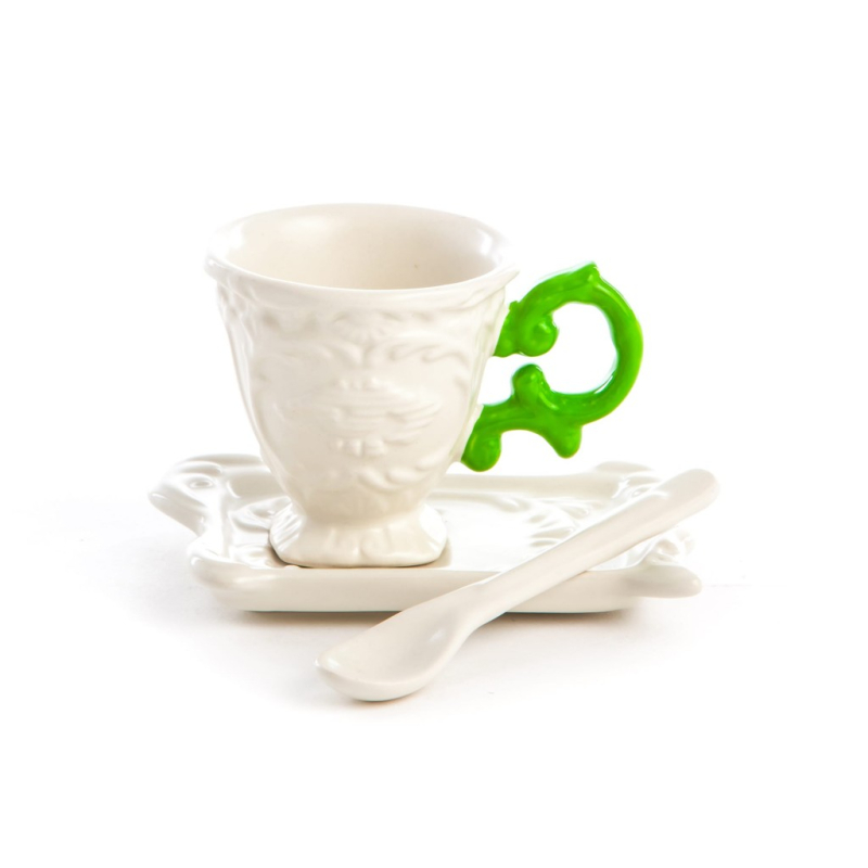 Блюдце с чашкой I-Coffee Green Seletti I-Wares 09859 VER в Санкт-Петербурге