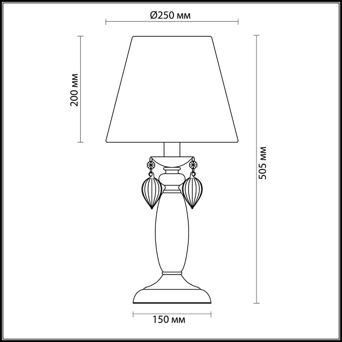 Настольная лампа Odeon Light Persia 3925/1T в Санкт-Петербурге