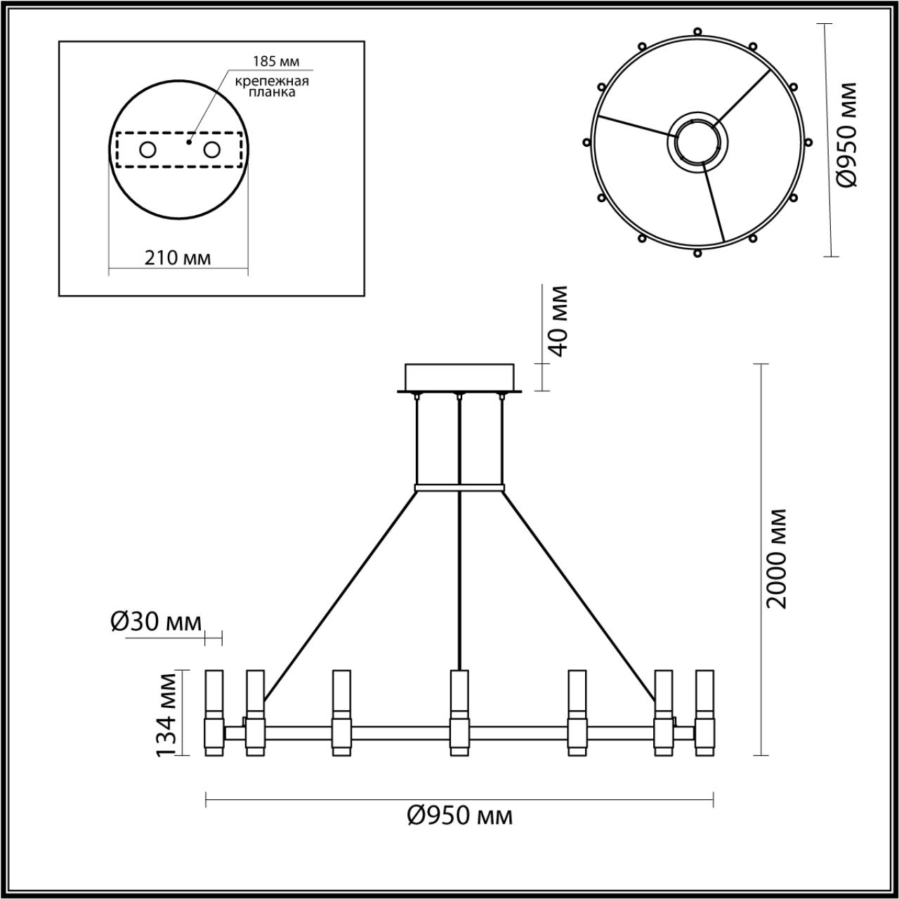 Подвесная люстра Odeon Light Candel 5009/48L в Санкт-Петербурге