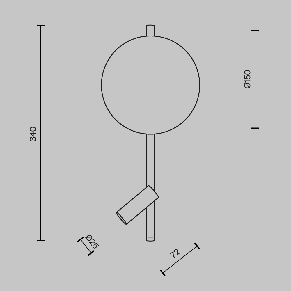 Бра Maytoni Solution MOD450WL-L9B3K в Санкт-Петербурге