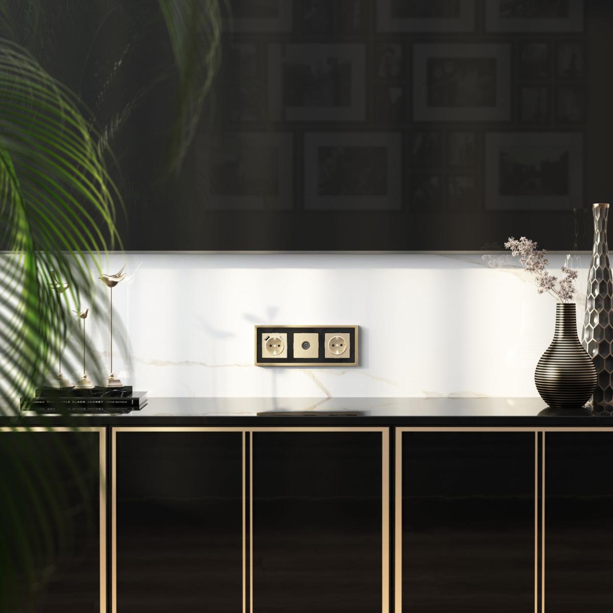 Накладка для розетки USB Werkel шампань рифленый W1179510 4690389160592 в Санкт-Петербурге