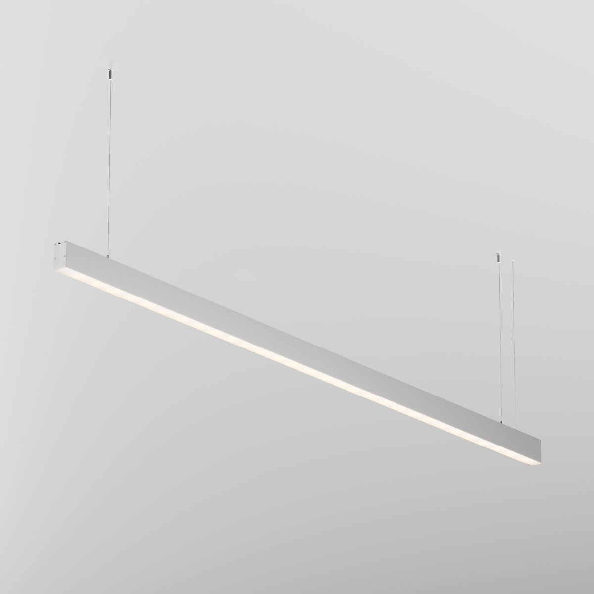 Линейный подвесной светильник Maytoni Technical 3000K 35x67 (Серебро, 2 м) LL312039 в #REGION_NAME_DECLINE_PP#