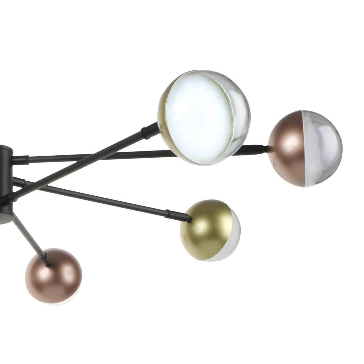 Люстра на штанге Escada Diverse 10271/8LED Gold/Copper в #REGION_NAME_DECLINE_PP#