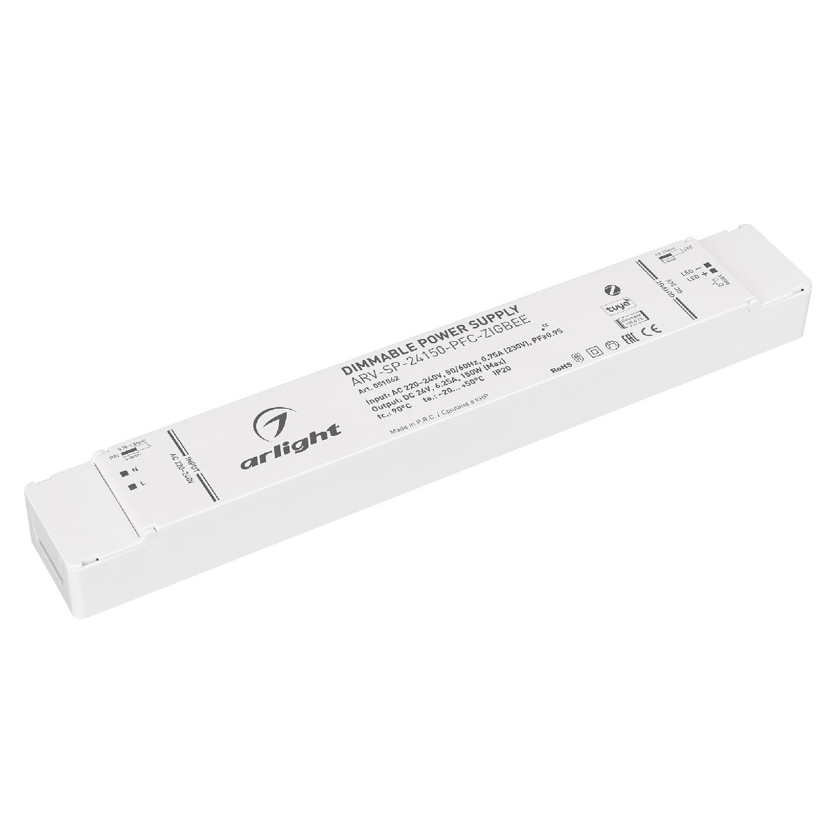 Блок питания Arlight ARV-SP-24150-PFC-ZIGBEE (24V, 6.25A, 150W) 051062 в Санкт-Петербурге