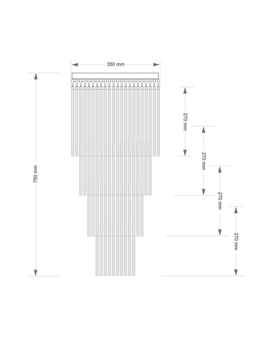 Каскадная люстра Kutek Filago FIL-PLM-7(P)350/270 в #REGION_NAME_DECLINE_PP#