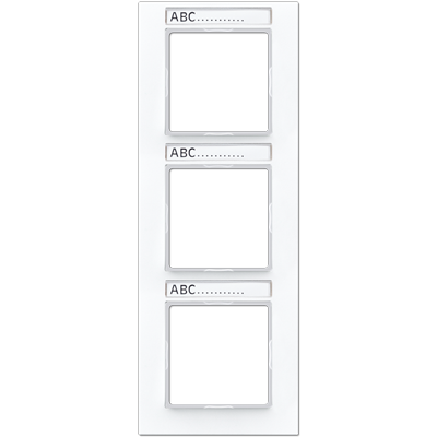 Рамка трехместная с полем для надписи Jung AC583BFNAWW в Санкт-Петербурге