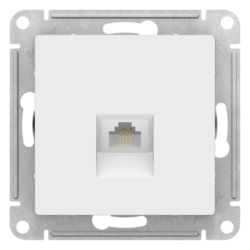 Розетка телефонная RJ11, механизм Systeme Electric AtlasDesign Лотос ATN001381 в Санкт-Петербурге