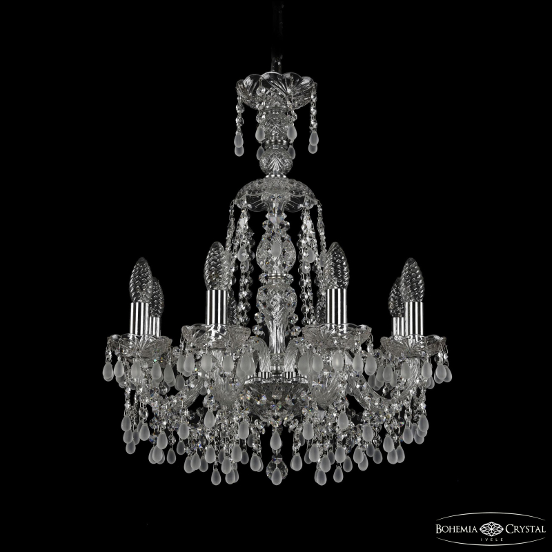 Подвесная люстра Bohemia Ivele Crystal 1410/8/160/XL-60 Ni V0300 в Санкт-Петербурге