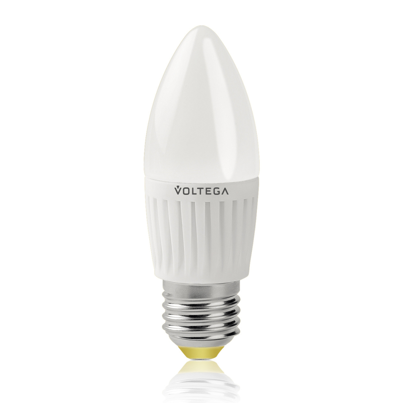 Лампа светодиодная Voltega E27 6.5W 2800К свеча матовая VG1-C2E27warm6W 4690 в Санкт-Петербурге