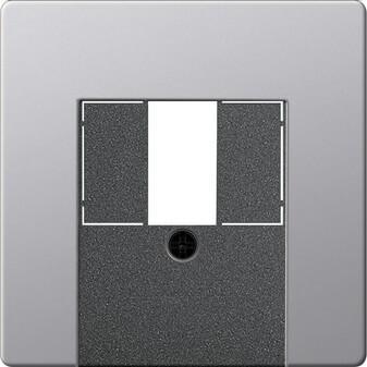 Лицевая панель Gira E22 розетки телефонной TAE-Аудио-USB алюминий 0276203 в Санкт-Петербурге