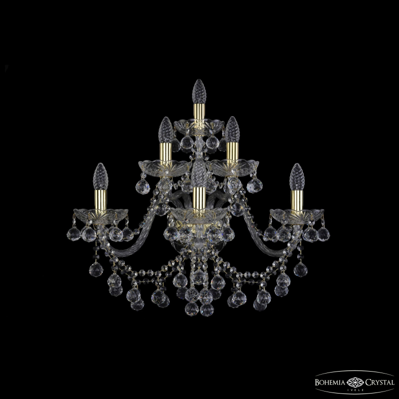 Бра Bohemia Ivele Crystal 1409B/3+2+1/240/XL G в Санкт-Петербурге