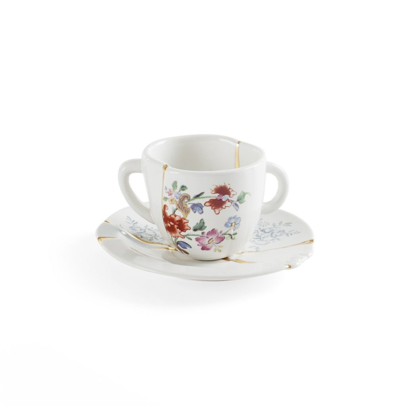 Блюдце с чашкой Seletti Kintsugi 9641 в Санкт-Петербурге