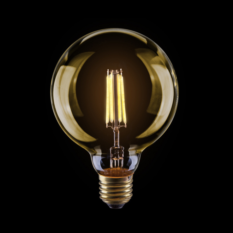 Лампа светодиодная филаментная Voltega E27 4W 2800К золотая VG10-G95Gwarm4W 7013 в Санкт-Петербурге