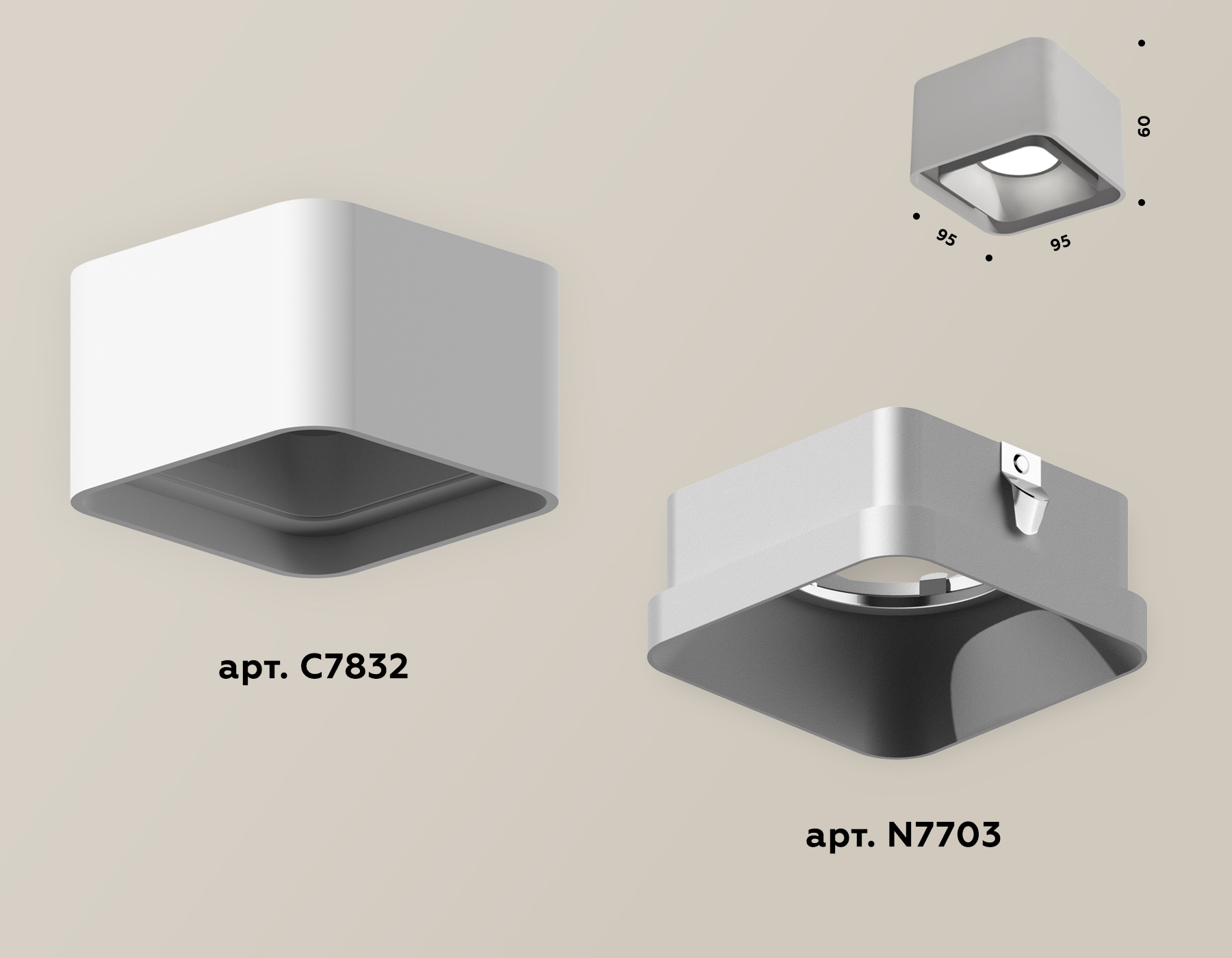 Накладной светильник Ambrella Light Techno XS7832003 (C7832, N7703) в Санкт-Петербурге