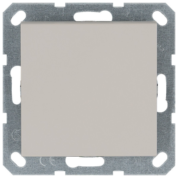Выключатель одноклавишный перекрестный 10A 250V с накладкой, цвет Тауп Jasmart G3013T в Санкт-Петербурге