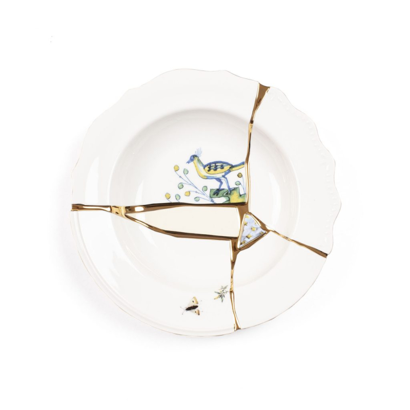 Тарелка глубокая Seletti Kintsugi 09621 в Санкт-Петербурге