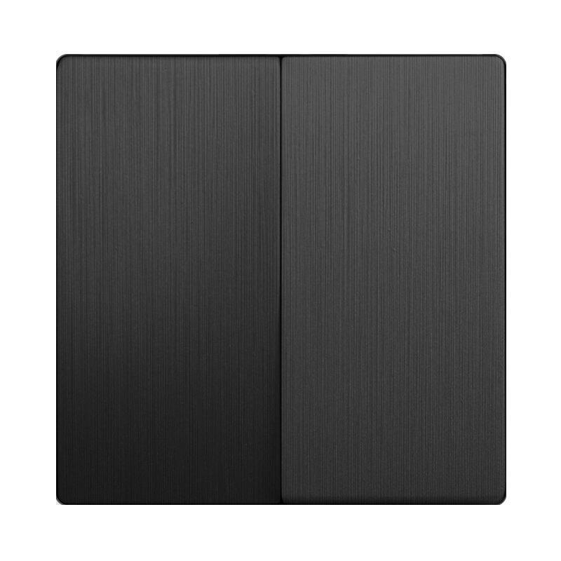 Выключатель Werkel двухклавишный проходной Графит рифленый WL04-SW-2G-2W 4690389146077 в Санкт-Петербурге
