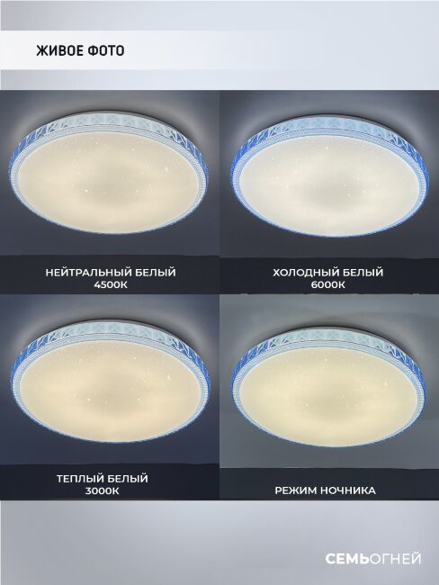 Потолочный светильник Seven Fires Эйри 48013.35.30.77BL в Санкт-Петербурге