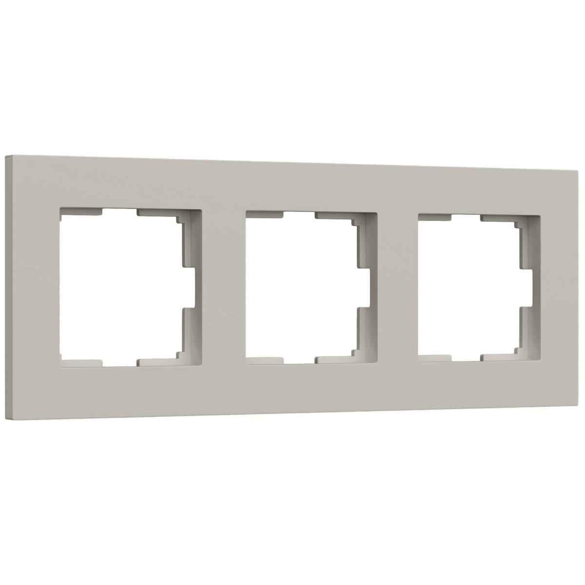 Рамка на 3 поста Werkel Slab (дымчатый софт) W0032917 4690389218439 a071626 в Санкт-Петербурге
