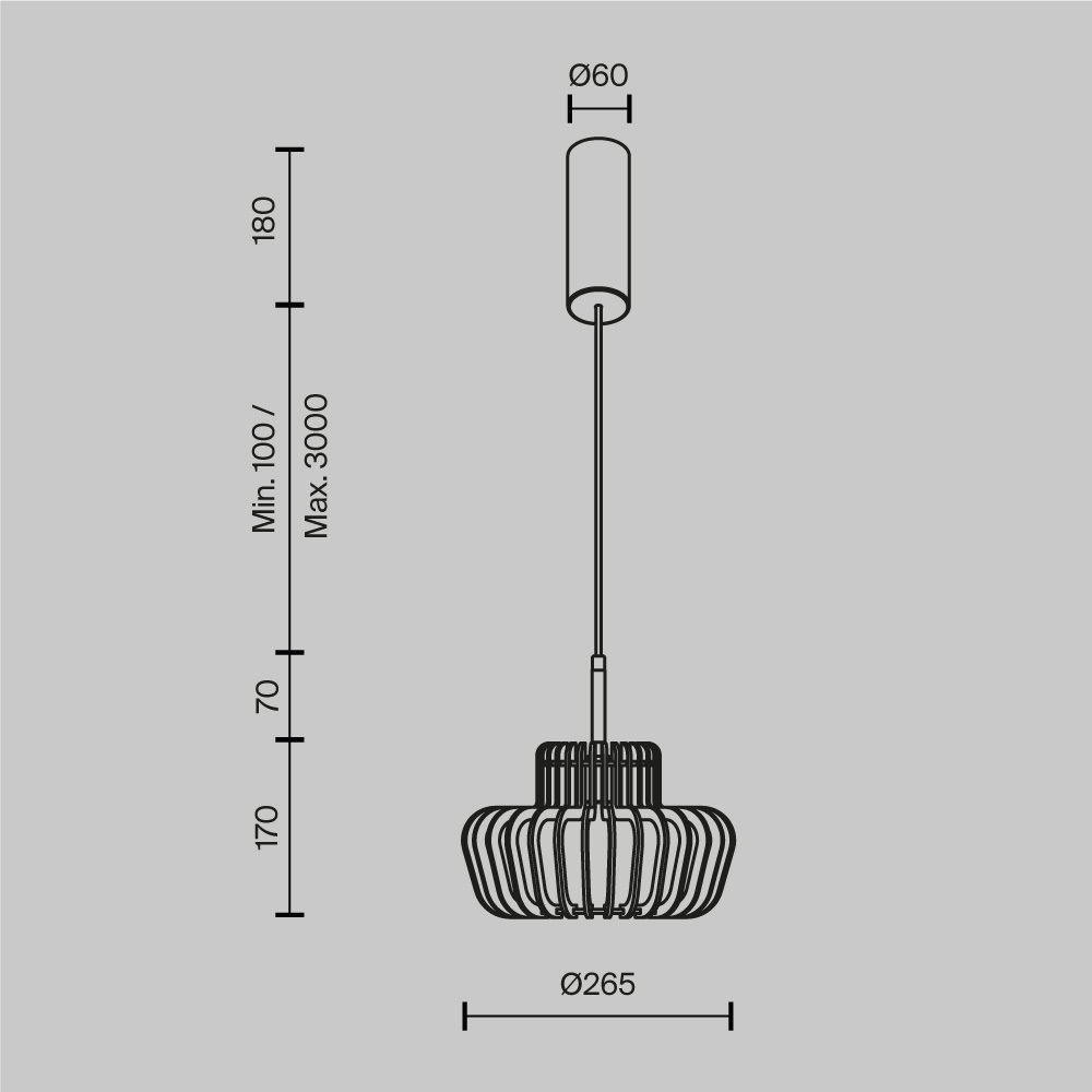 Подвесной светильник Maytoni Namiki MOD465PL-L12BK2 в Санкт-Петербурге