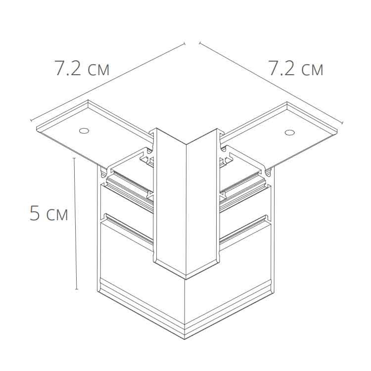 Коннектор L-образный Arte Lamp Linea-accessories A480633 в Санкт-Петербурге