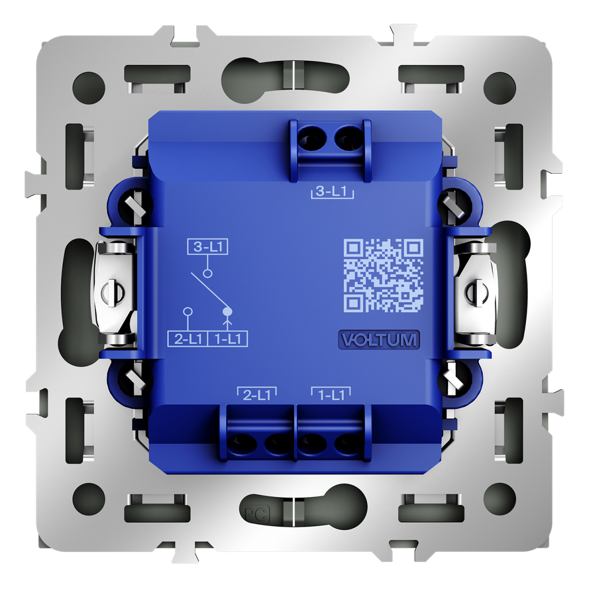 Выключатель встраиваемый Voltum S70 для жалюзи 10А, (титан) VLS020706 в #REGION_NAME_DECLINE_PP#