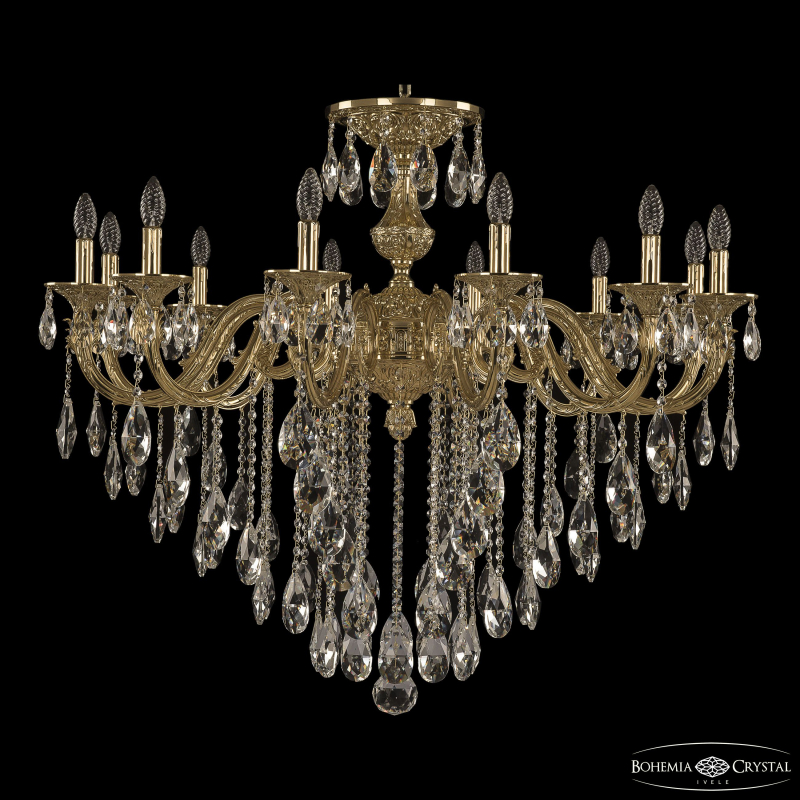 Подвесная люстра Bohemia Ivele Crystal Florence 71201/12/360 B G в Санкт-Петербурге