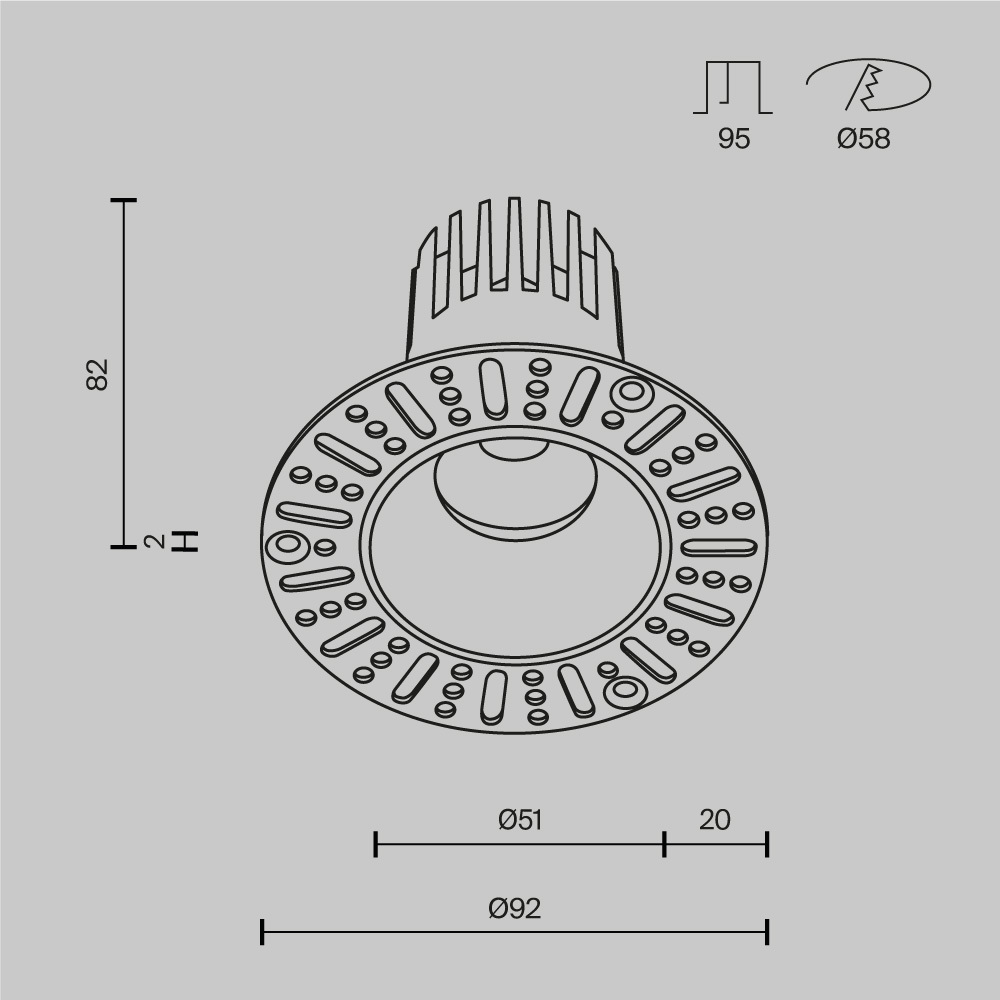 Встраиваемый светильник Maytoni Technical Dip DL119-10W-3K-TRS-W в Санкт-Петербурге