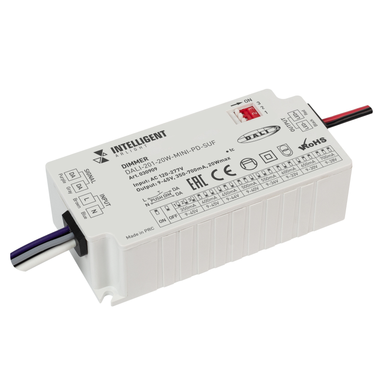 Диммер Arlight DALI-201-20W-Mini-PD-SUF (230V, 350-700mА) 030909 в Санкт-Петербурге