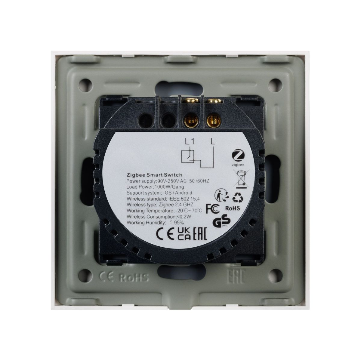 Выключатель сенсорный Arlight SWT-OMALI-S01-ZB-GD (250V, 10A, Zigbee) 050037 в Санкт-Петербурге
