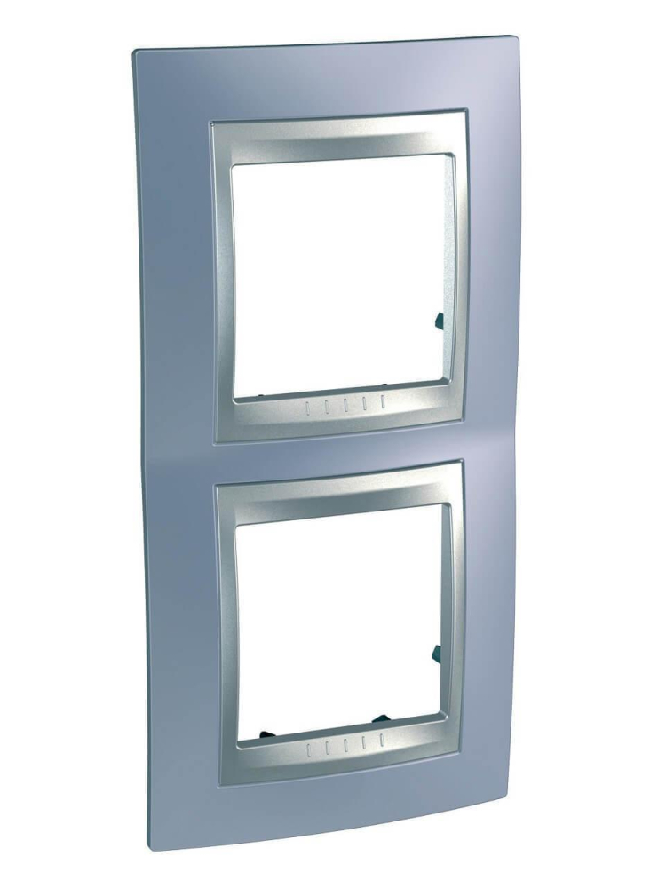 Рамка 2-постовая вертикальная Schneider Electric Unica Top MGU66.004V.098 в Санкт-Петербурге