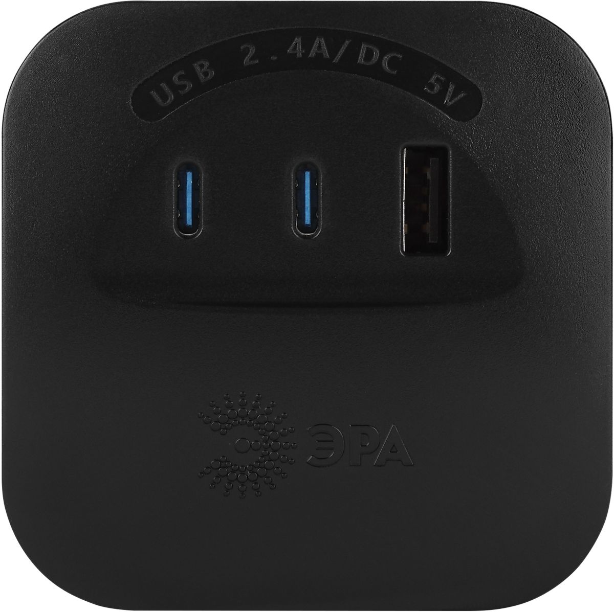 Разветвитель электрический ЭРА SP-4-3USBAC-B на 4 розетки + 3 USB A+C со шторками 10А черный Б0069084 в #REGION_NAME_DECLINE_PP#