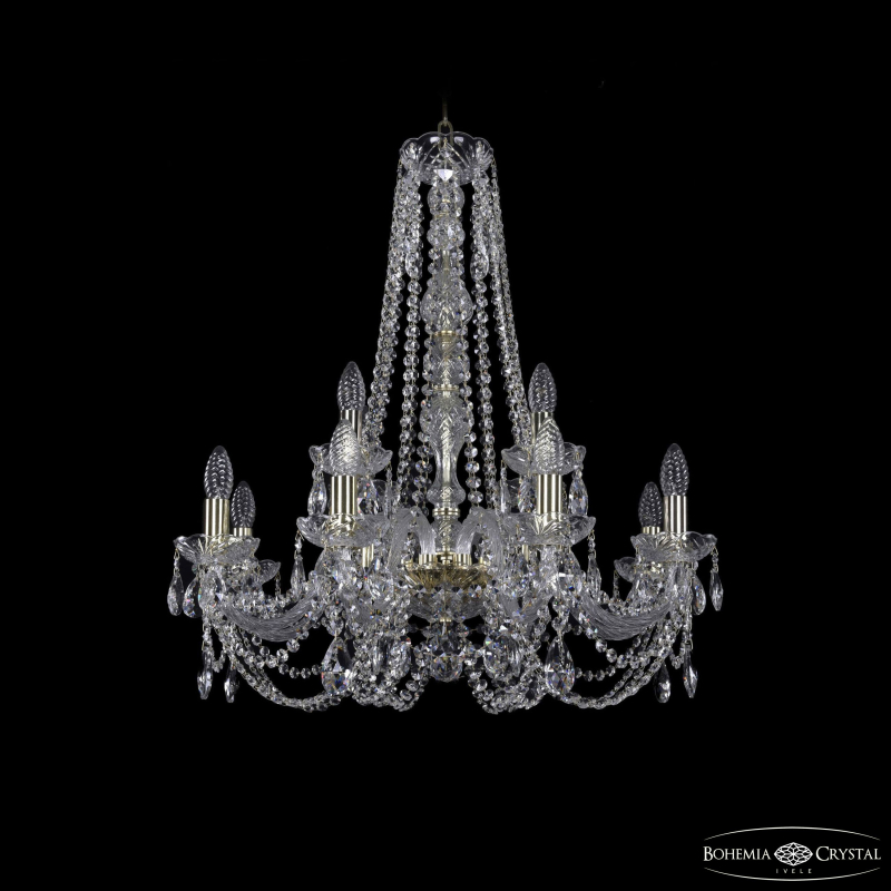 Подвесная люстра Bohemia Ivele Crystal 1406/8+4/240/h-75 G в Санкт-Петербурге