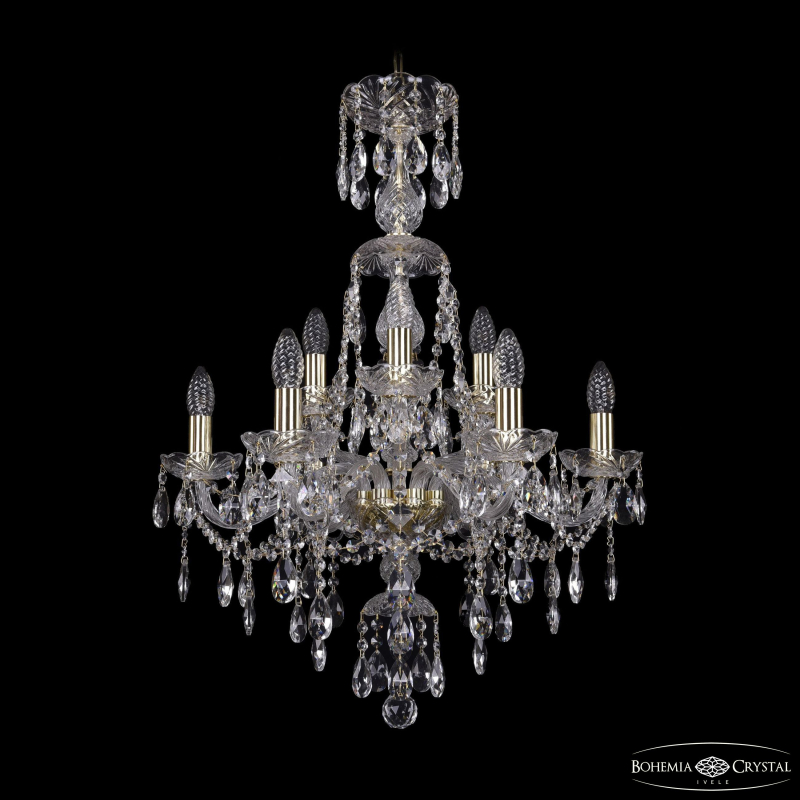 Подвесная люстра Bohemia Ivele Crystal 1415/6+3/200/XL-77 G в Санкт-Петербурге