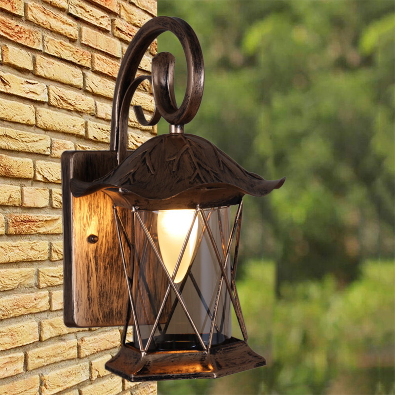 Уличный настенный светильник Reluce 08281-9.2-001U BKG RLOS в Санкт-Петербурге