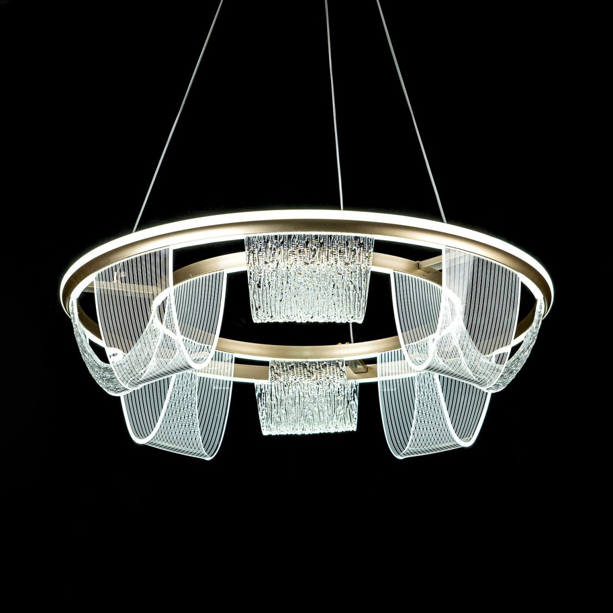 Подвесная люстра LED4U L7706-630 GD в Санкт-Петербурге