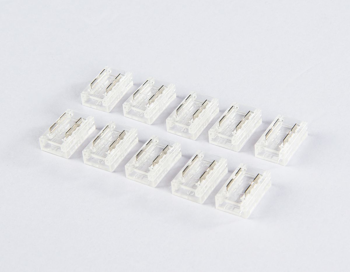 Соединитель прямой для светодиодной ленты COB 8mm 12/24V (2 конт.) GS6351 (10шт) Ambrella Light Illumination GS6351 в #REGION_NAME_DECLINE_PP#
