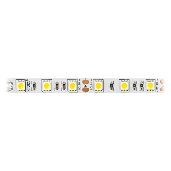 Светодиодная лента Эра 14,4W/m 60LED/m 5050SMD теплый белый 5M LS5050-60LED-IP20-WW-5m C0043046 в Санкт-Петербурге