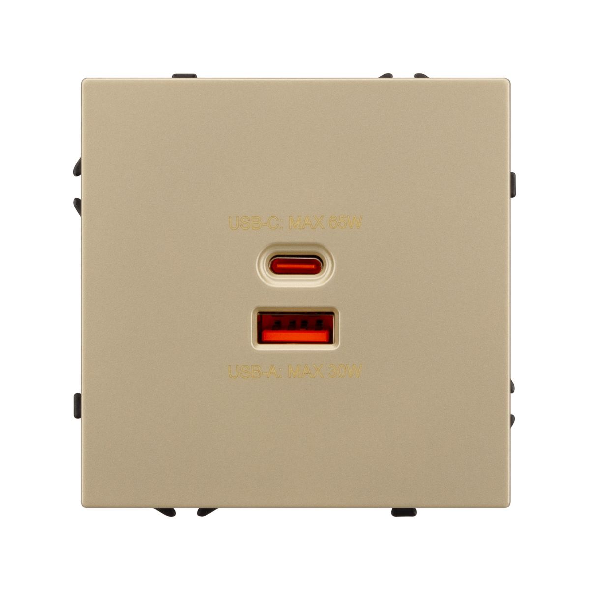 Механизм розетки с быстрой USB зарядкой Arlight SCT-NOBE-MUAC-SFPL-FC-GD (65W, QC3) 054318 в #REGION_NAME_DECLINE_PP#