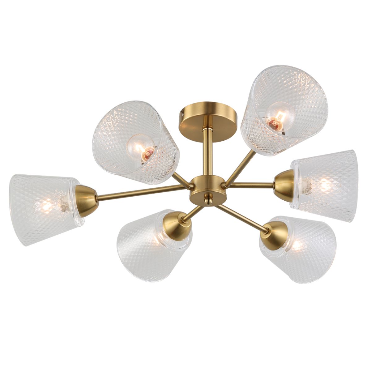 Люстра на штанге Escada Amarant 1104/6P Brass в Санкт-Петербурге
